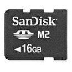 16GB Sandisk Memory Stick Micro (M2) Card retail packaging