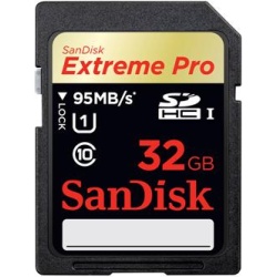 32GB Sandisk Extreme Pro 633X SDHC UHS-I Memory Card 95MB/sec