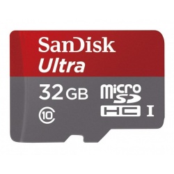 32GB Sandisk Ultra microSDHC CL10 UHS-1 48MB/sec memory card for Android phones and tablets