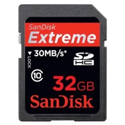 32GB Sandisk Extreme SDHC CL10 Card 200X Secure Digital