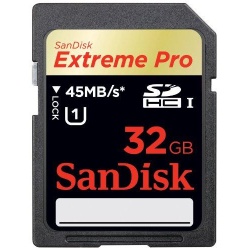 32GB Sandisk Extreme Pro SDHC UHS-I 300X Speed Memory Card