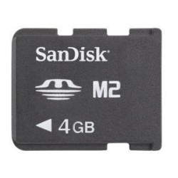 4GB Sandisk Memory Stick Micro (M2) Card