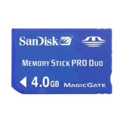 4GB Sandisk Memory Stick PRO Duo card
