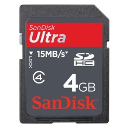 4GB Sandisk Ultra SDHC CL4 100X Secure Digital Card