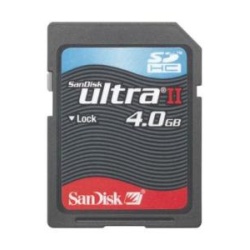 4GB Sandisk SDHC Secure Digital Ultra II High Performance Card