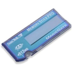 512Mb Sandisk Memory Stick PRO card