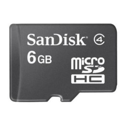 6GB Sandisk MicroSDHC High-Capacity (TransFlash) Memory card (w/MicroMate Card Reader)