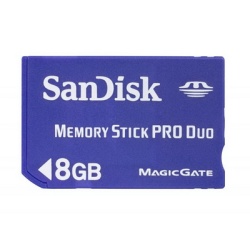 8GB Sandisk Memory Stick PRO Duo (MagicGate Compatible)