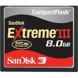 8Gb Sandisk Extreme III CompactFlash card