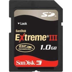 1Gb Sandisk Extreme III Secure Digital Card