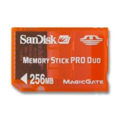 256Mb Sandisk Memory Stick PRO Duo Gaming Version