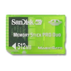 512Mb Sandisk Gaming Memory Stick PRO Duo card