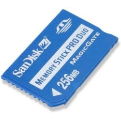 256Mb Sandisk Memory Stick PRO Duo card