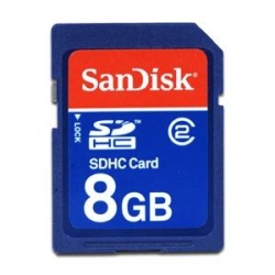 8GB Sandisk SDHC CL2 Secure Digital Memory Card