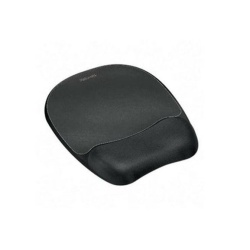 Fellowes Memory Foam Mouse Pad with Wrist Pillow - Black