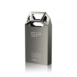 64GB Silicon Power Jewel J50 USB3.0 Zinc-Alloy Compact USB Flash Drive Titanium Edition