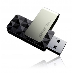 128GB Silicon Power B30 Blaze USB3.2 Flash Drive Swivel Style Black
