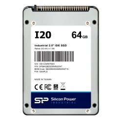 64GB Silicon Power SSD-I20 2.5-inch IDE/PATA SSD Solid State Disk (9.5mm, WD 17nm MLC Flash)