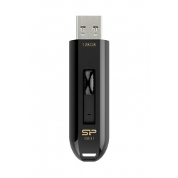 128GB Silicon Power Blaze B21 USB3.1 Flash Drive Black w/ Sliding USB Connector