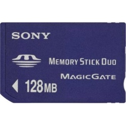 128Mb Sony Memory Stick Duo (MagicGate compatible)