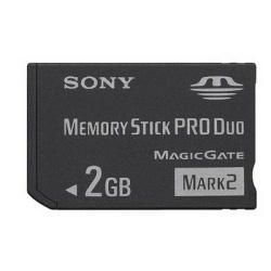 2GB Sony Memory Stick PRO Duo Mark2