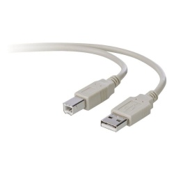 10FT Belkin USB Type A Male To USB Type B Male Cable - Grey