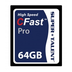 64GB SuperTalent CFast Pro Memory Card (MLC - 480MB/sec)