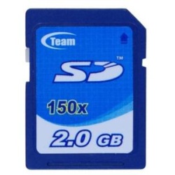 2GB Team Secure Digital 150x Speed memory card