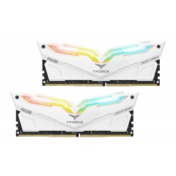 16GB Team T-Force Night Hawk RGB DDR4 4000MHz PC4-32000 CL18 Dual Channel Kit (2x 8GB) White