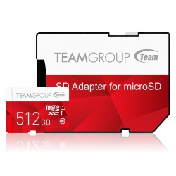 512GB Team Color microSDXC CL10 UHS-I Memory Card w/SD Adapter
