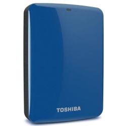2TB Toshiba Canvio Connect USB3.0 2.5-inch Portable Hard Drive (Blue)