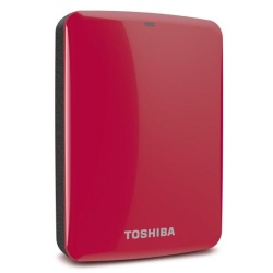 2TB Toshiba Canvio Connect USB3.0 2.5-inch Portable Hard Drive (Red)
