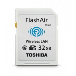 32GB Toshiba FlashAir Wi-Fi LAN W-02 SDHC CL10 memory card