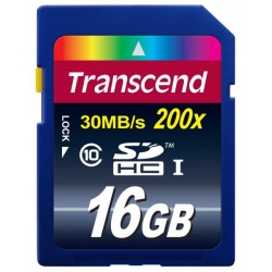 16GB Transcend Ultimate SDHC CL10 Secure Digital Memory Card