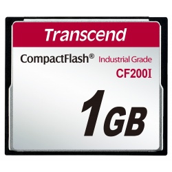 1GB Transcend Industrial Grade CF200I 200X CompactFlash (SLC)