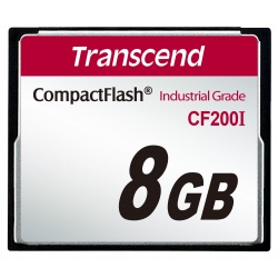 8GB Transcend Industrial Grade CF200I 200X CompactFlash (SLC)