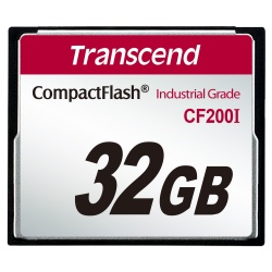32GB Transcend Industrial Grade CF200I 200X CompactFlash (SLC)