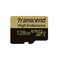 128GB Transcend High Endurance MicroSDXC Card CL10 w/SD Adapter