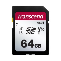 64GB Transcend 460T High Endurance SDXC V10 U1 A1 SD Memory Card