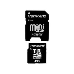 4GB Transcend miniSD (SDHC CL4) Secure Digital Memory Card