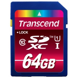 64GB Transcend Ultimate SDXC CL10 UHS-I 80MB/sec Memory Card