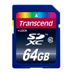 64GB Transcend Ultimate SDXC CL10 SD Extended Capacity memory card