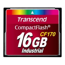 16GB Transcend CF 170X Speed Industrial CompactFlash Memory Card