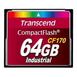 64GB Transcend CF 170X Speed Industrial CompactFlash Memory Card