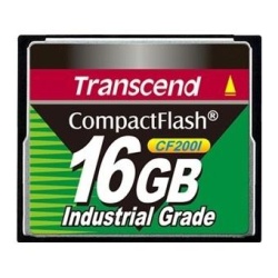 16GB Transcend Industrial Grade CF200I 200X CompactFlash (SLC)