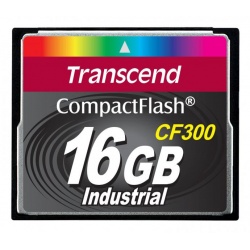 16GB Transcend CF 300X Speed SLC Industrial CompactFlash Memory Card