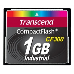 1GB Transcend CF 300X Speed SLC Industrial CompactFlash Memory Card