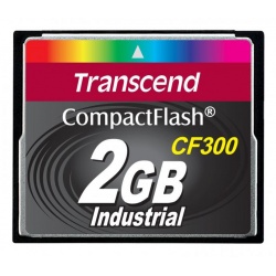 2GB Transcend CF 300X Speed SLC Industrial CompactFlash Memory Card
