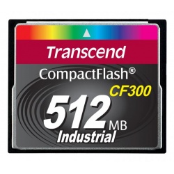 512MB Transcend CF 300X Speed SLC Industrial CompactFlash Memory Card