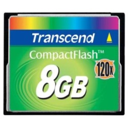 8Gb Transcend 120x CompactFlash Card